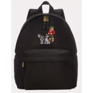 Polo Ralph Lauren Polo Bear Canvas Backpack Youth Black NEW